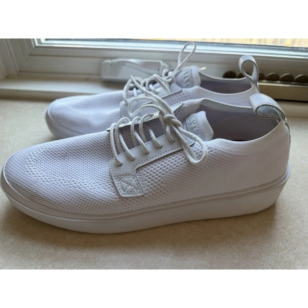 Bylt Men Lido Knit Sneaker In White Size 11